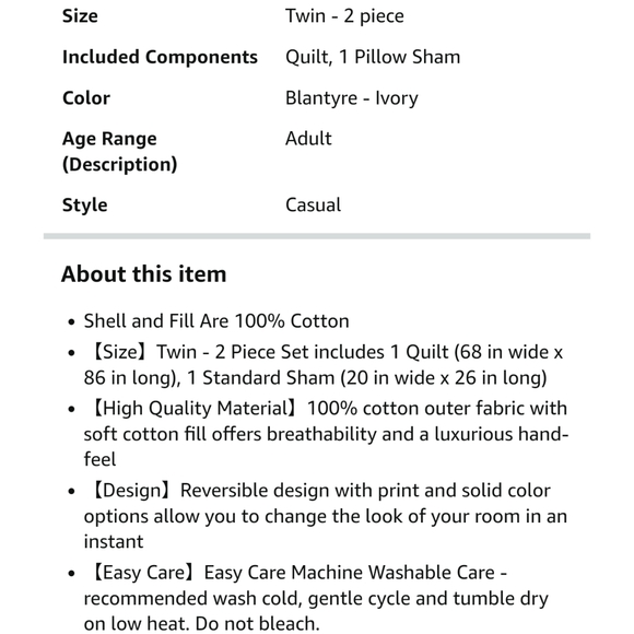 Cozy Line NEW Cotton Victorian Medallion Embroidered Quilt Set in Blantyre Ivory - Picture 6 of 6